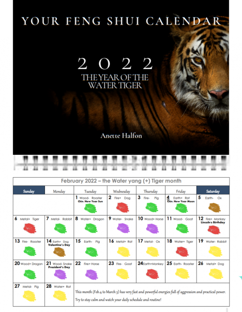 Our yearly Fengshui Calendar for 2022! – Feng Shui – Anette Halfon