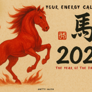 the front page of the energy calendar for the year of the fire horse 2026